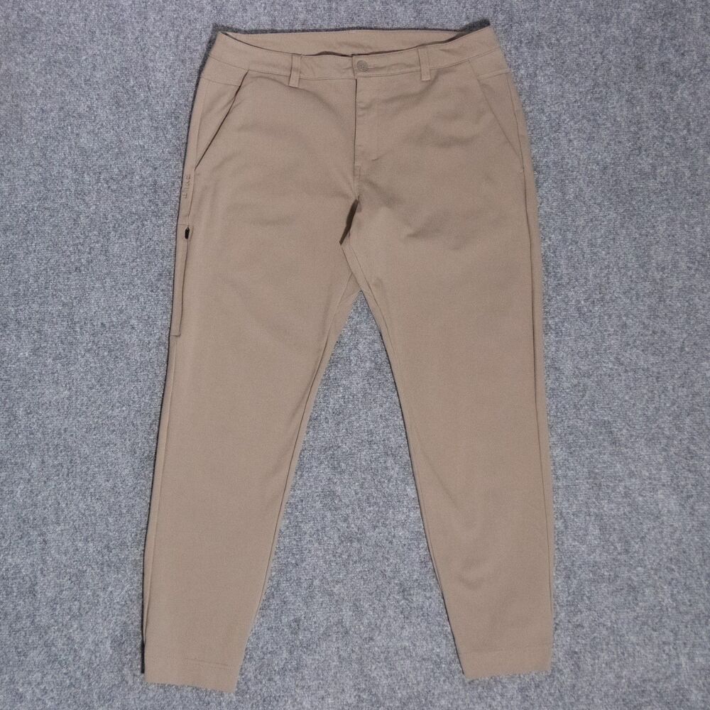 BYLT Premium Basic Khaki Everyday Jogger Slim Fit Men's Pants 36x29 Stretch Golf